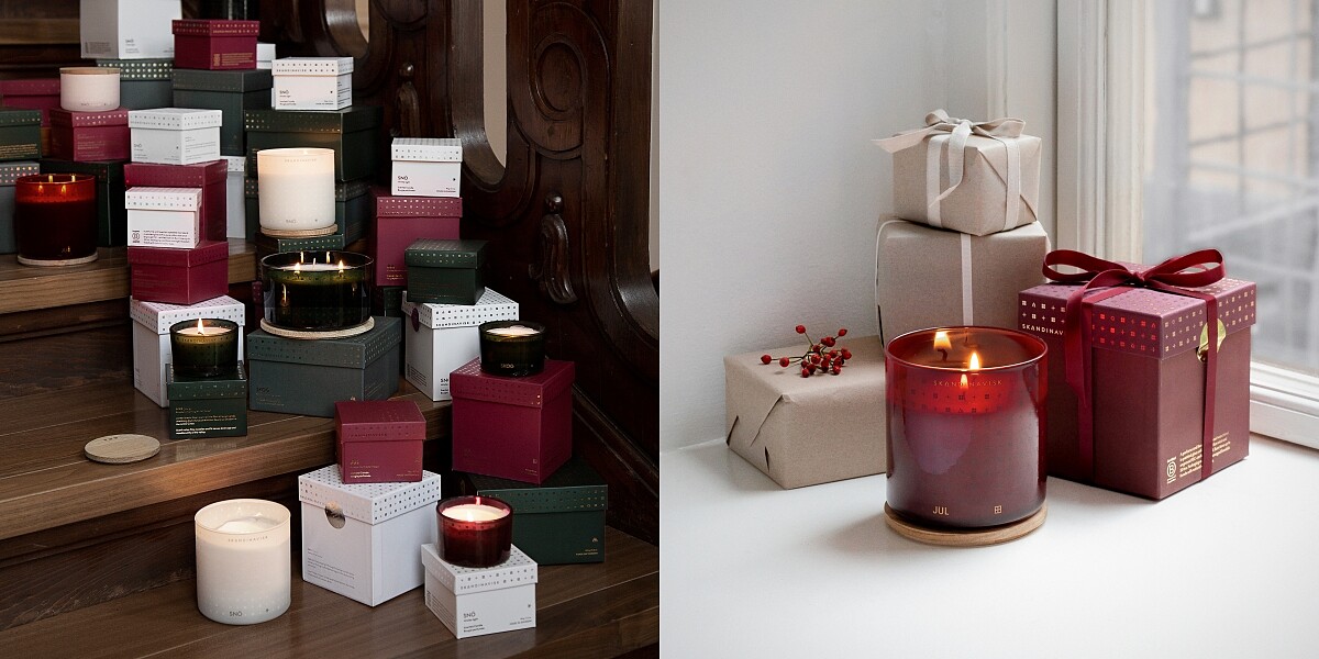 丹麥室內香氛品牌Skandinavisk 2021聖誕系列香氛蠟燭。