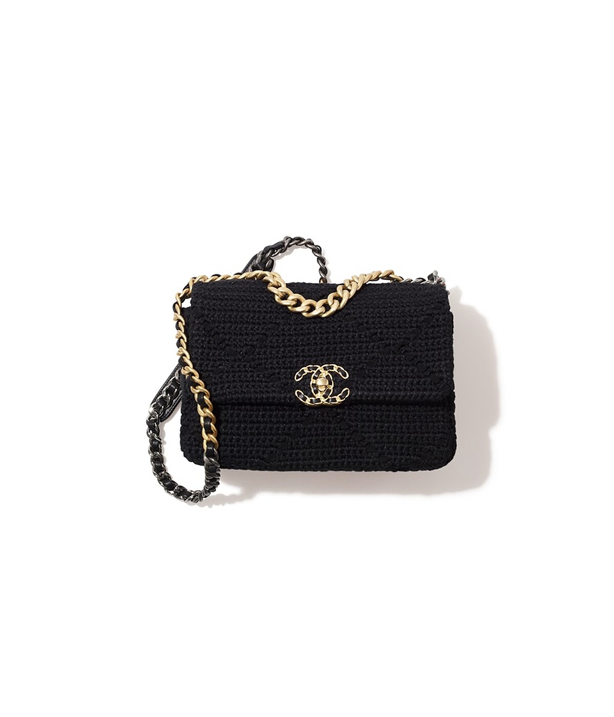 黑色編織CHANEL 19包，NT223,200