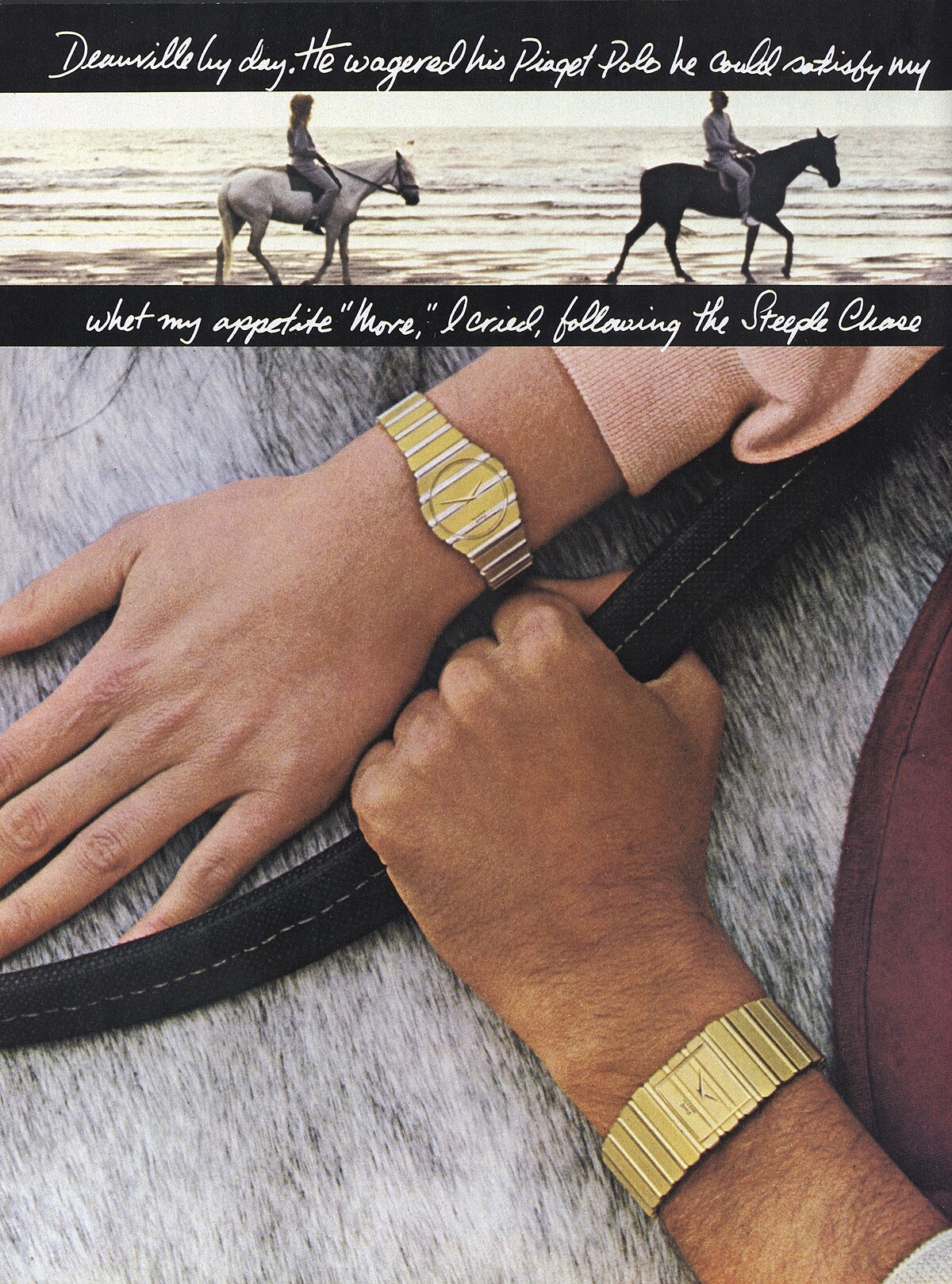 PIAGET POLO系列於1985年的海報