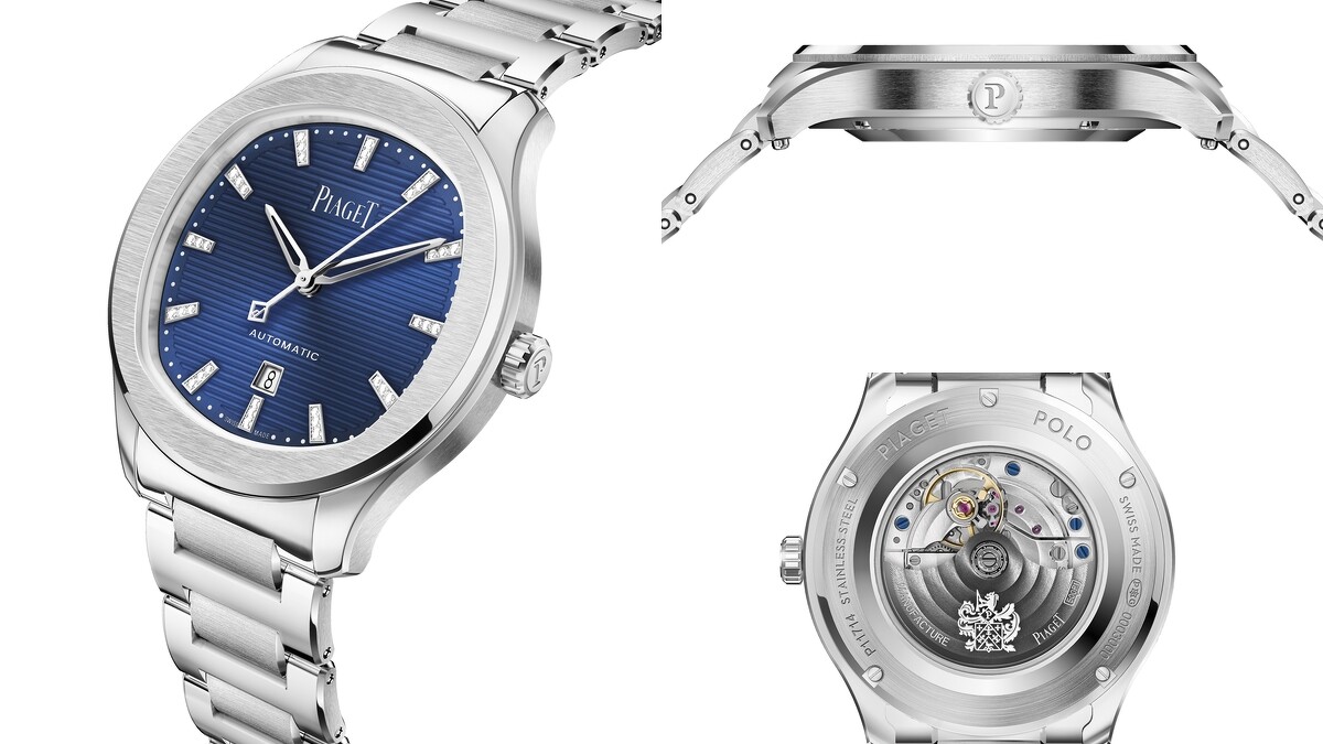 PIAGET Polo系列伯爵藍日期顯示精鋼腕錶，建議售價NT$402,000