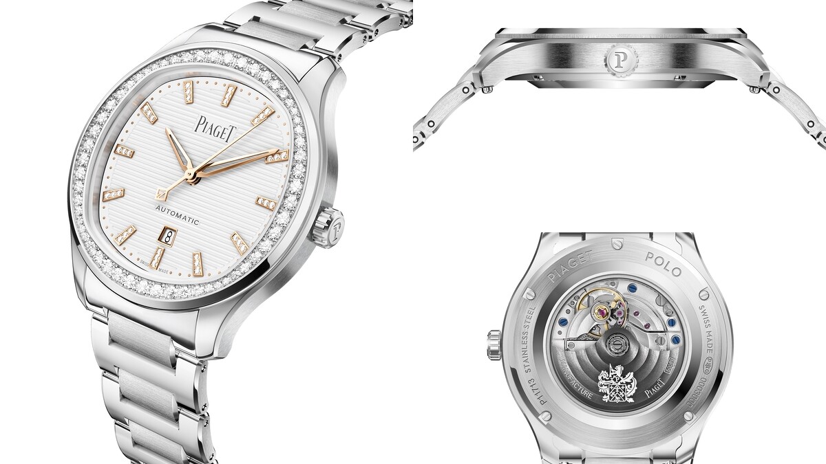 PIAGET Polo系列月白色日期顯示精鋼鑽石腕錶，建議售價NT$620,000
