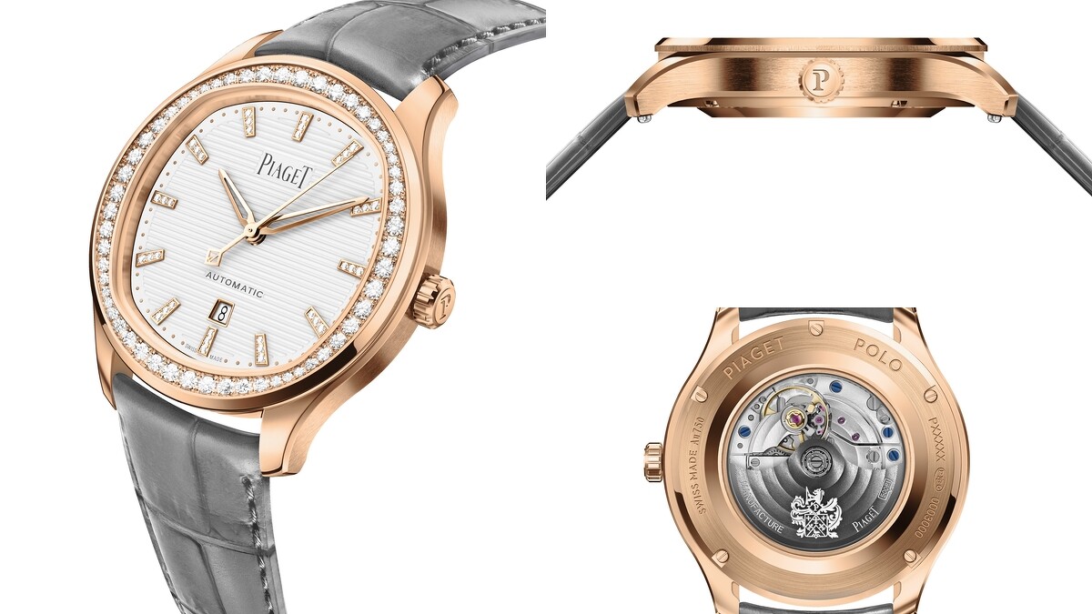PIAGET Polo系列月白色日期顯示18K玫瑰金鑽石腕錶，建議售價NT$1,130,000