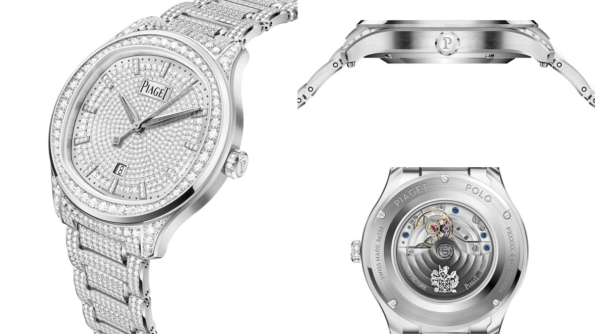 PIAGET Polo系列日期顯示18K白金頂級珠寶鑽石腕錶，建議售價NT$4,790,000