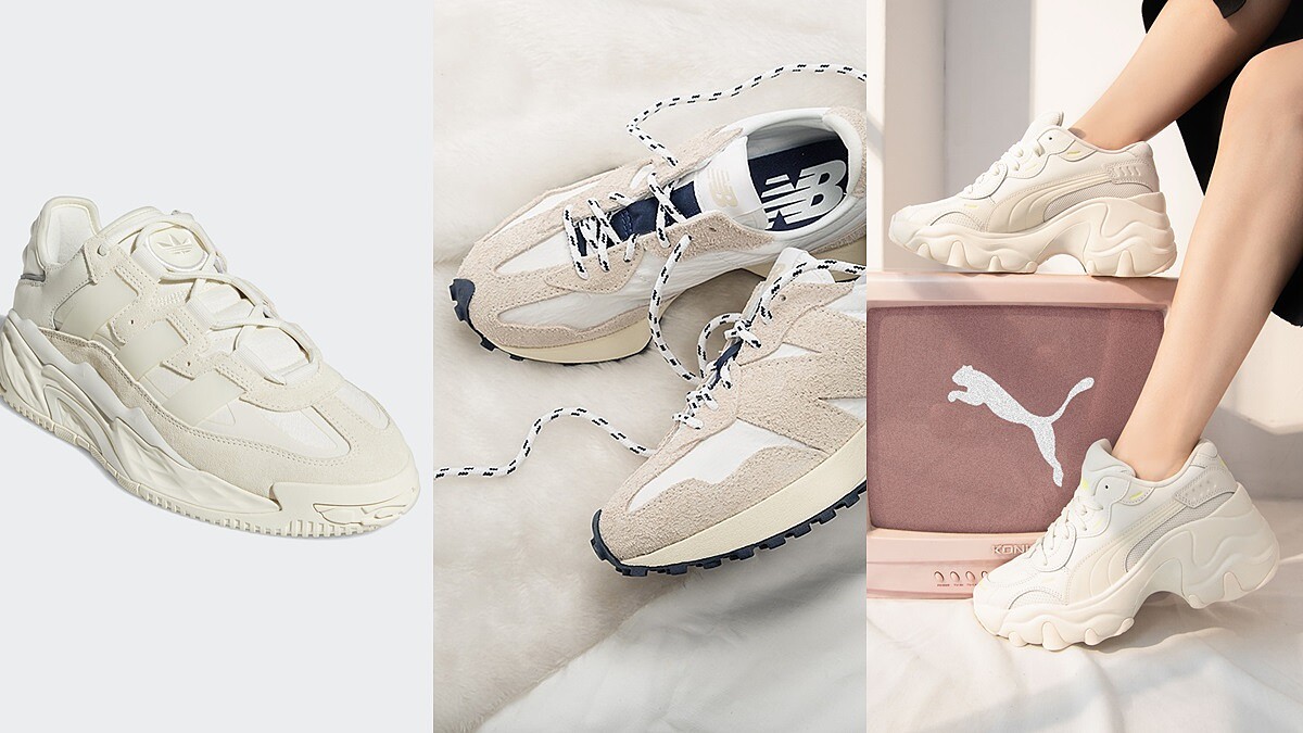 2021秋冬燕麥奶球鞋盤點，IU同款、厚底設計、刺繡細節…這5雙超難抉擇