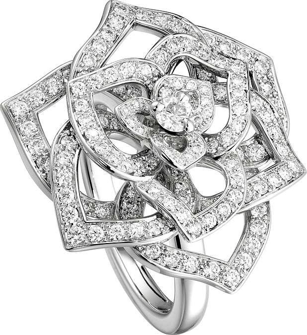 PIAGET Rose系列18K白金鑲鑽戒指，建議售價NT$630,000