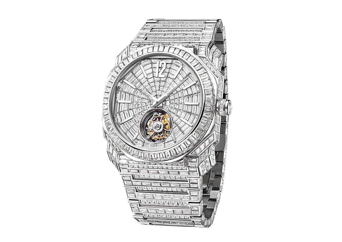 BVLGARI OCTO L'Originale 陀飛輪滿鑽腕錶 約TWD 37,980 000