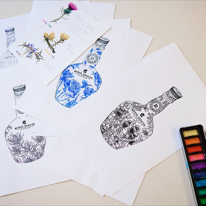 Richard Quinn 手稿。