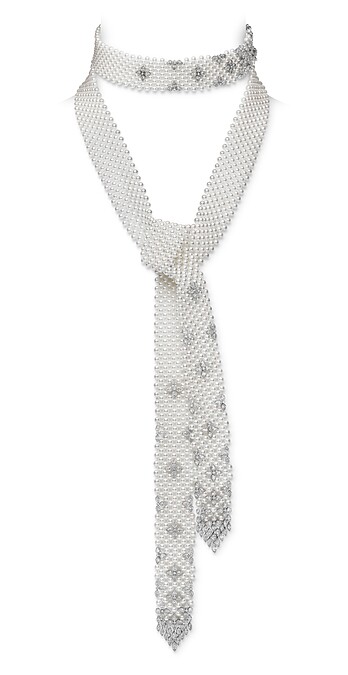 Mikimoto The Japanese Sense of Beauty系列 &ndash; 領巾造型長珍珠套索式項鍊，參考價格約NT$5,870,000