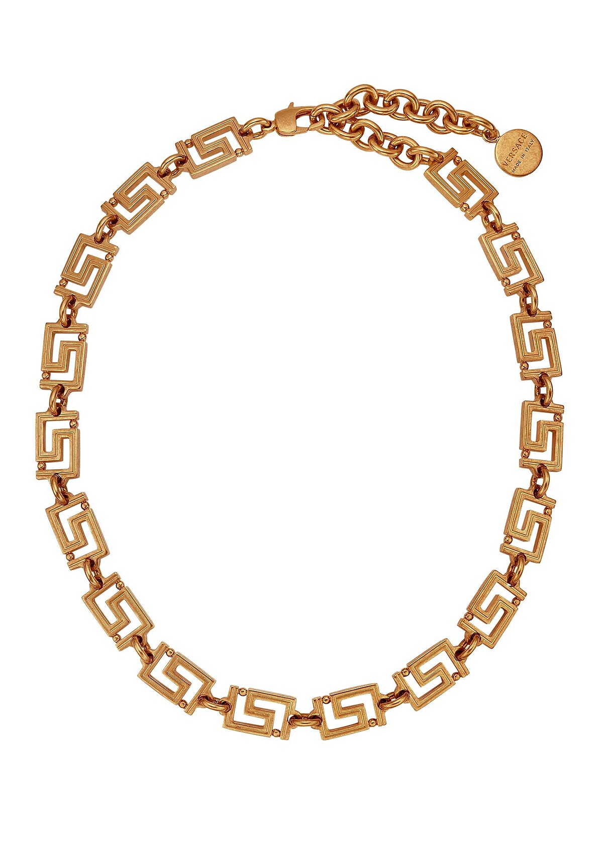 Versace 金色項鍊，價格店洽。