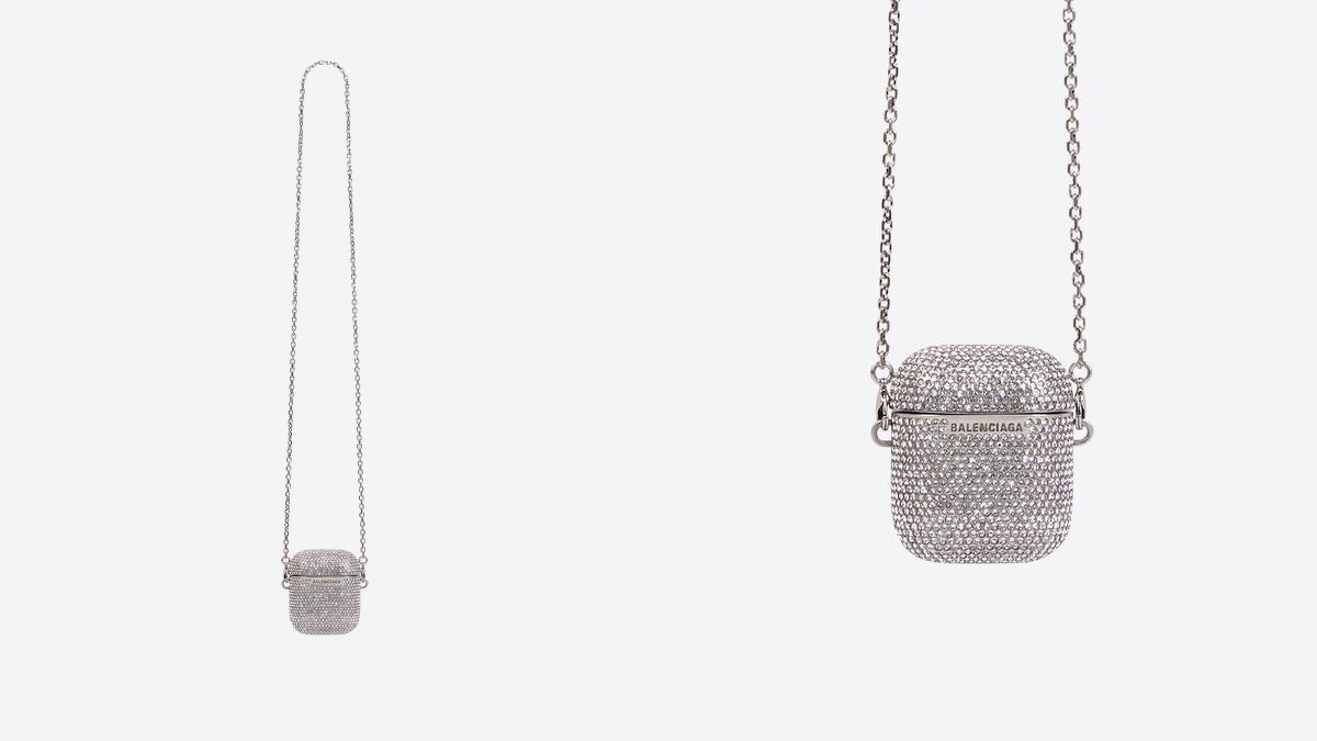 Balenciaga Airpods鑽光收納小包，售價NT$41,100