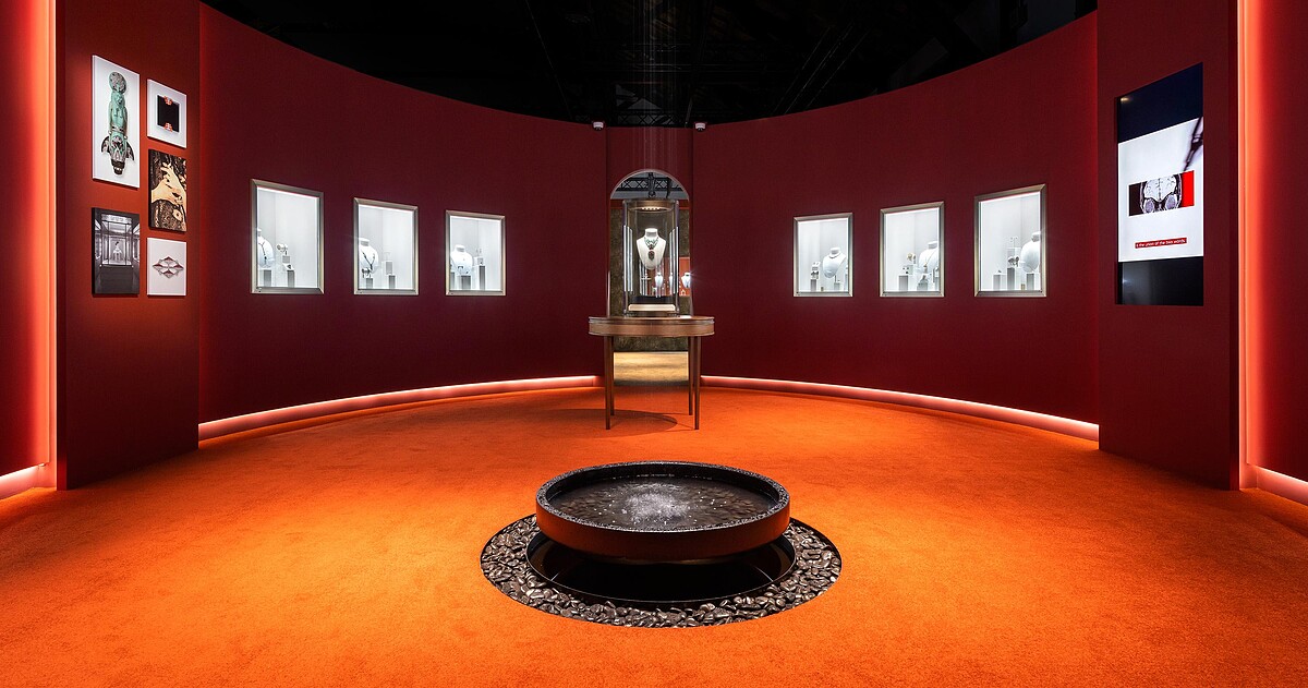 2021 卡地亞頂級珠寶展-「繁茂自然」第二展區展覽空間