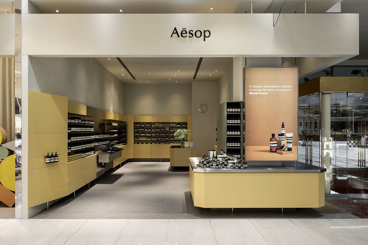 Aesop 2021年Sogo天母新店鋪。