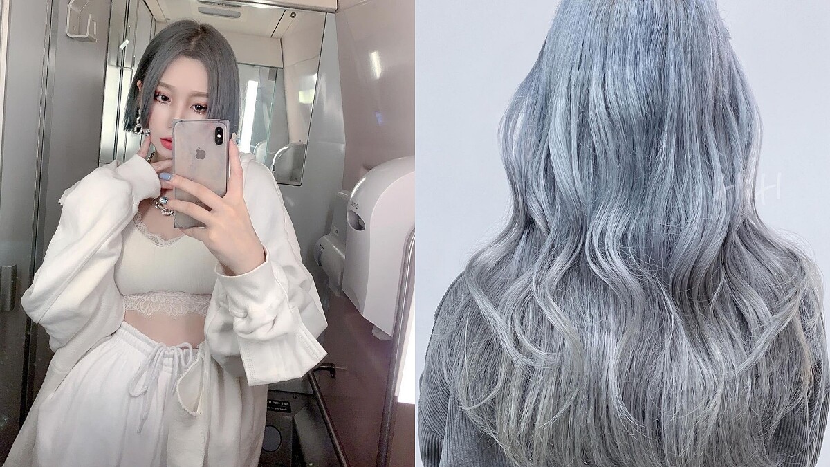 2021秋冬染髮推薦：冬季感十足的銀雪色，一染超吸睛變身女團成員！