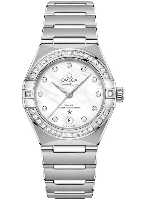 Omega星座系列珍珠母貝面盤女錶