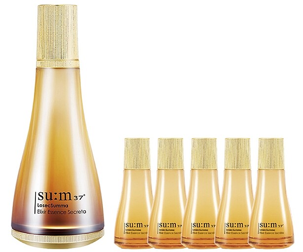 su:m37&deg;甦秘2021雙12金萃超導精華凝露增量組(150ml正貨+20ml*5)，特價NT5,980(價值NT11,133)。