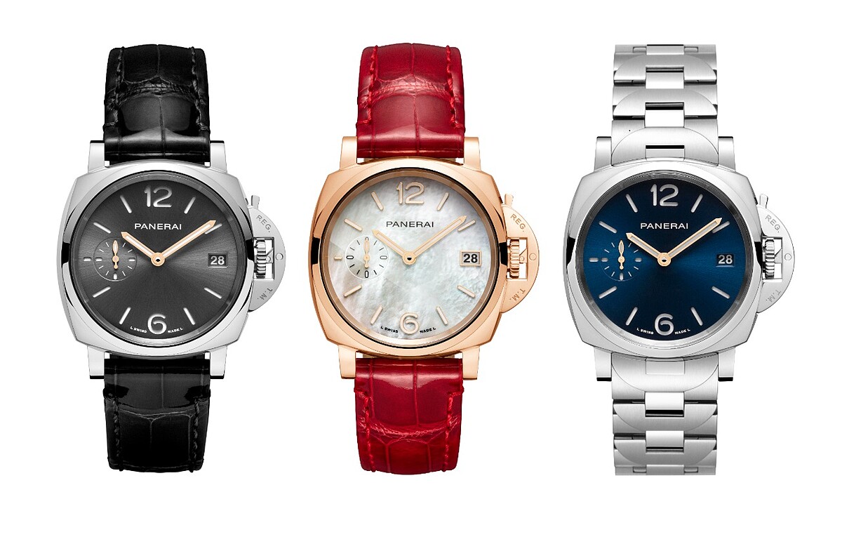 沛納海Luminor Due腕錶&ndash; 38mm (PAM01247)、Luminor Due紅金珍珠母貝腕錶&ndash; 38mm (PAM01280)、Luminor Due鍊帶腕錶&ndash; 38mm (PAM01123)