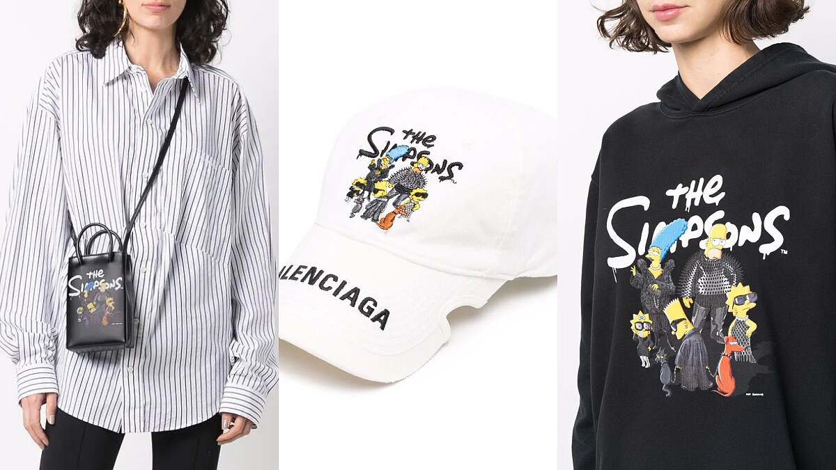 Balenciaga 2022春夏系列新上架，辛普森家庭插圖插圖單品超欠買