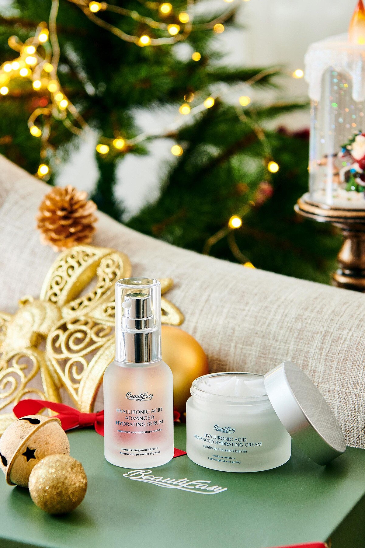 超保濕入門組：玻尿酸全效循環保濕水凝霜+玻尿酸全效保濕精華液，NT.990