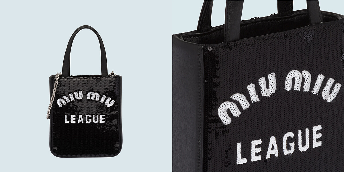 Miu Miu亮片刺繡迷你包，售價NT$48,000