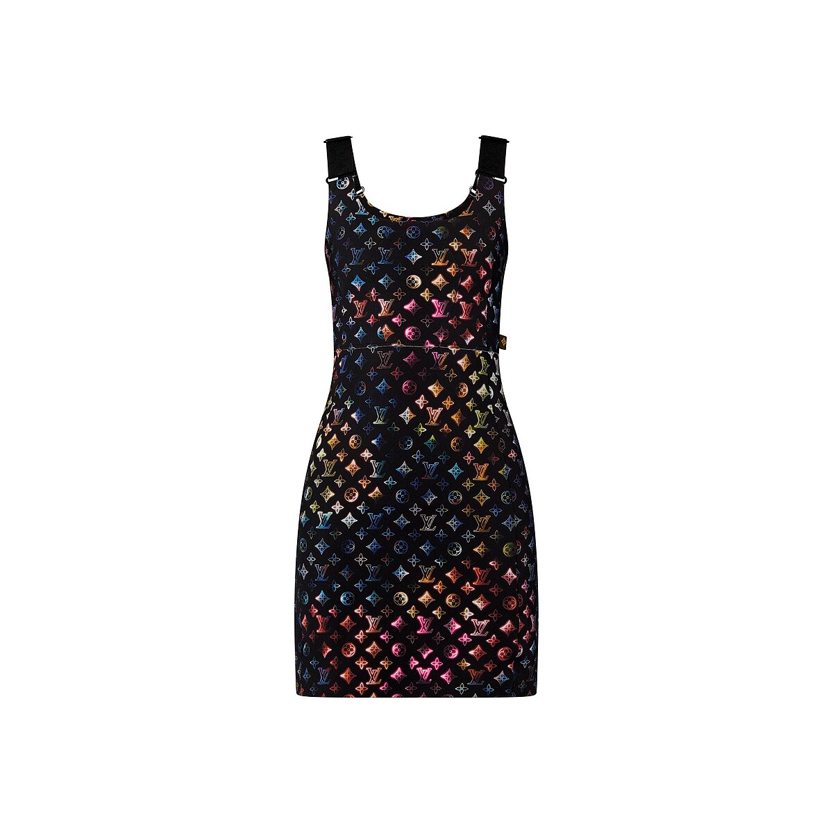Louis Vuitton 霓虹印花洋裝，價格店洽。