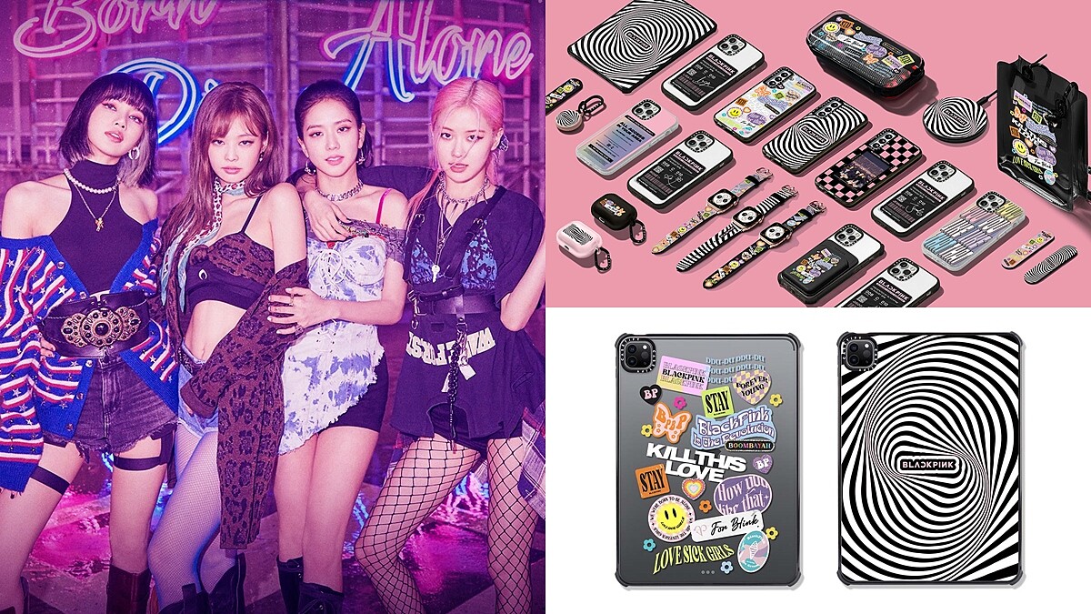 BLINK立刻排隊！BLACKPINK攜手CASETiFY推手機殼、3C配件，粉黑配色、棋盤格時髦設計必入手