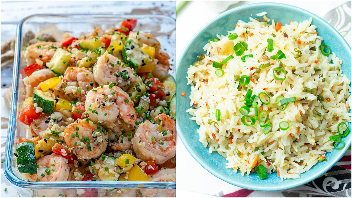 夠美味夠飽足！香菇雞雜蔬炒飯/蝦仁花椰菜蛋炒飯/醬汁拌食蔬，3道防暴食低脂料理做法來了！