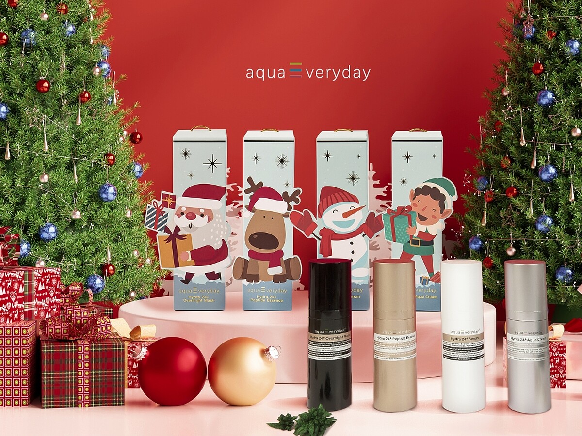 aquaEveryday聖誕限定保養禮盒組，NT6,266