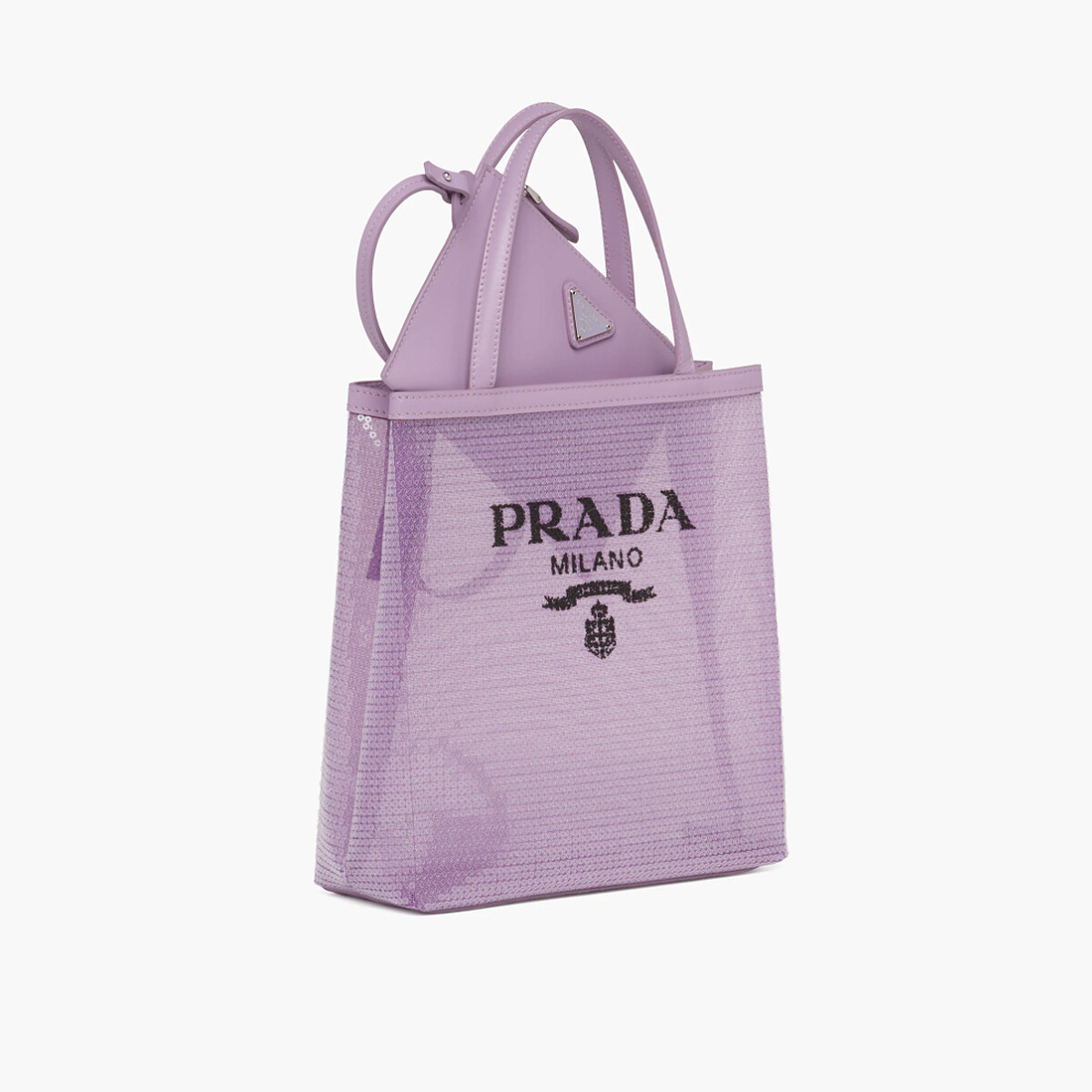 Prada 網布手提袋，NT59,000