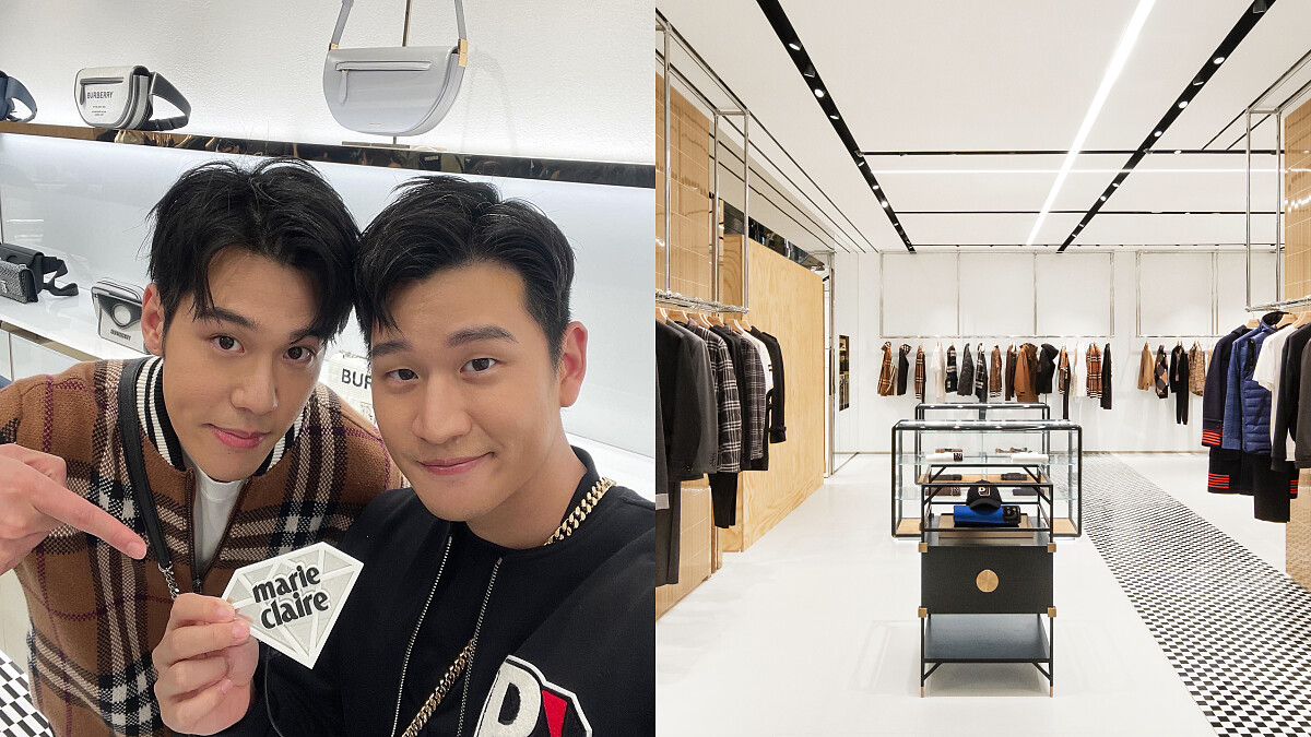 Burberry全台第一間男裝專賣店在這裡，經典格紋與蜜金配色全變成店裝亮點！