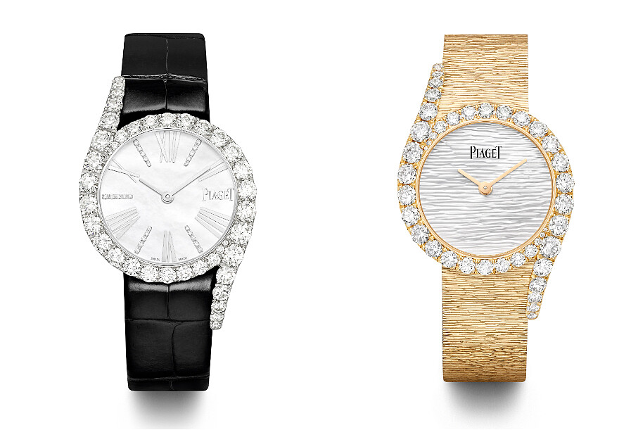 PIAGET Limelight Gala系列18K白金珍珠母貝鑽石腕錶、PIAGET Limelight Gala系列18K玫瑰金珍珠母貝宮廷式鑽石腕錶