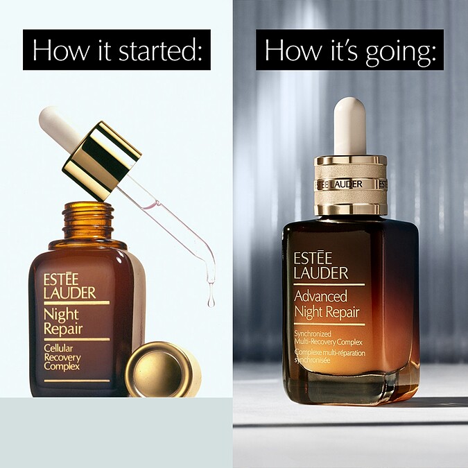 1982年雅詩蘭黛夫人領先全球提出修護的理念，誕生一瓶兼具保濕與修護功能的精華液「小棕瓶」。