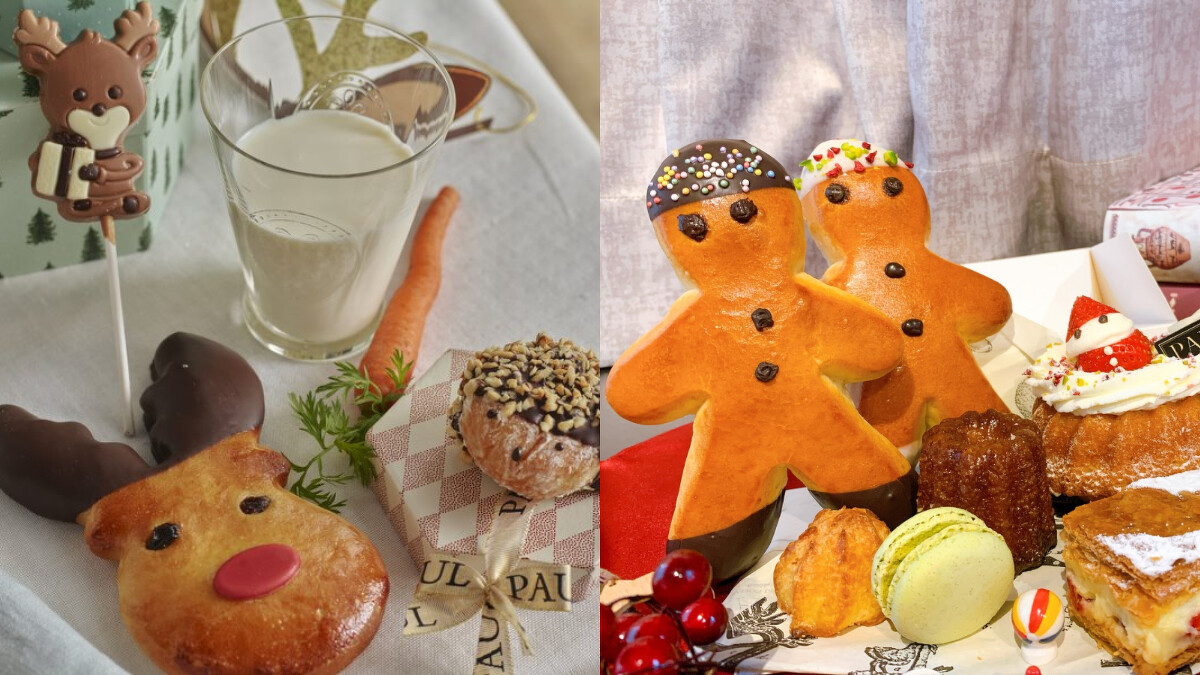 PAUL聖尼古拉小人(可可/草莓/雪白) $85；PAUL耶誕小鹿 $85