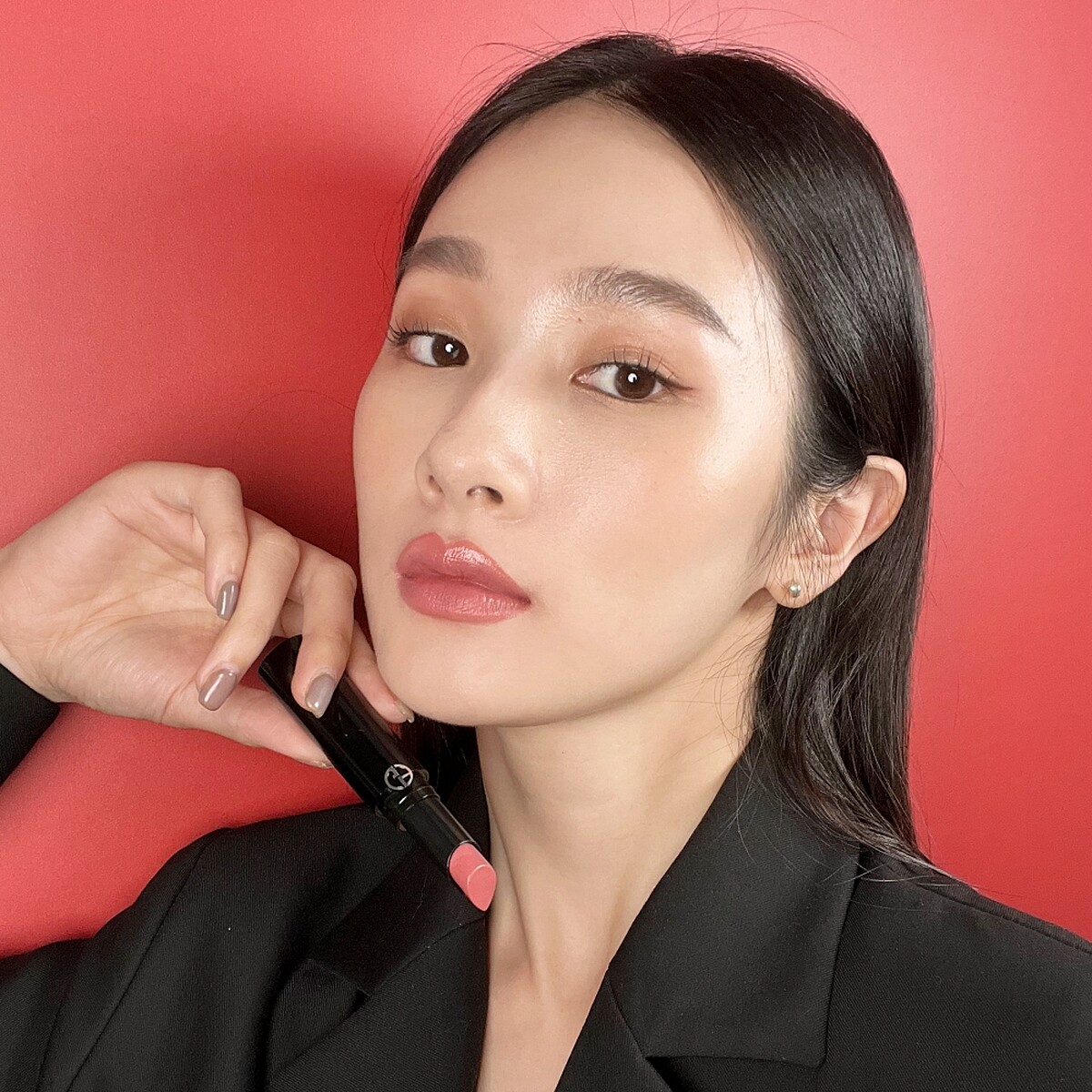 Giorgio Armani奢華絲緞訂製唇膏(#503)，NT1,400