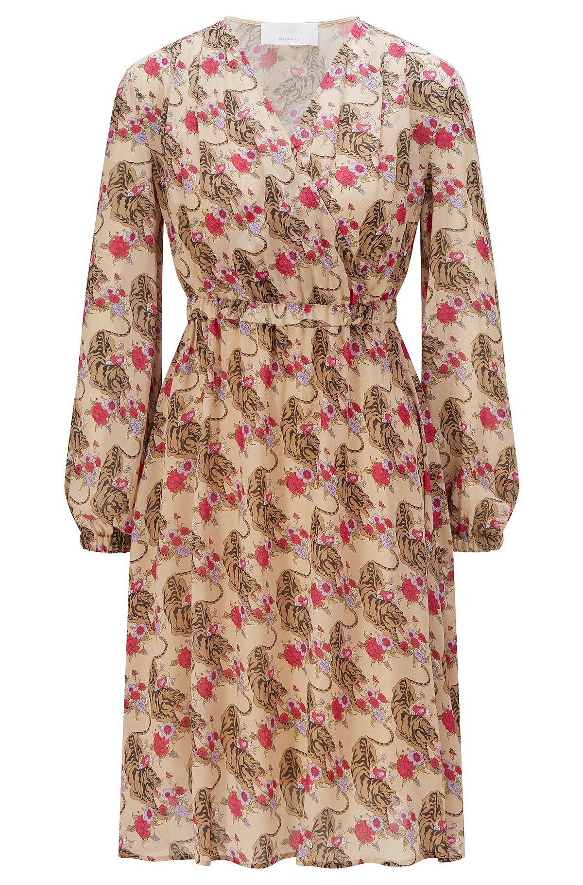 虎形圖騰印花洋裝，NT$16,900