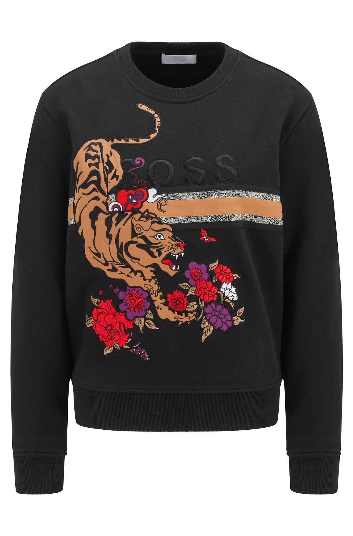 虎形圖騰有機厚棉衫，NT$6,900