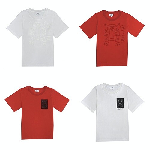 植絨老虎圖案T-Shirt，NT$4,990