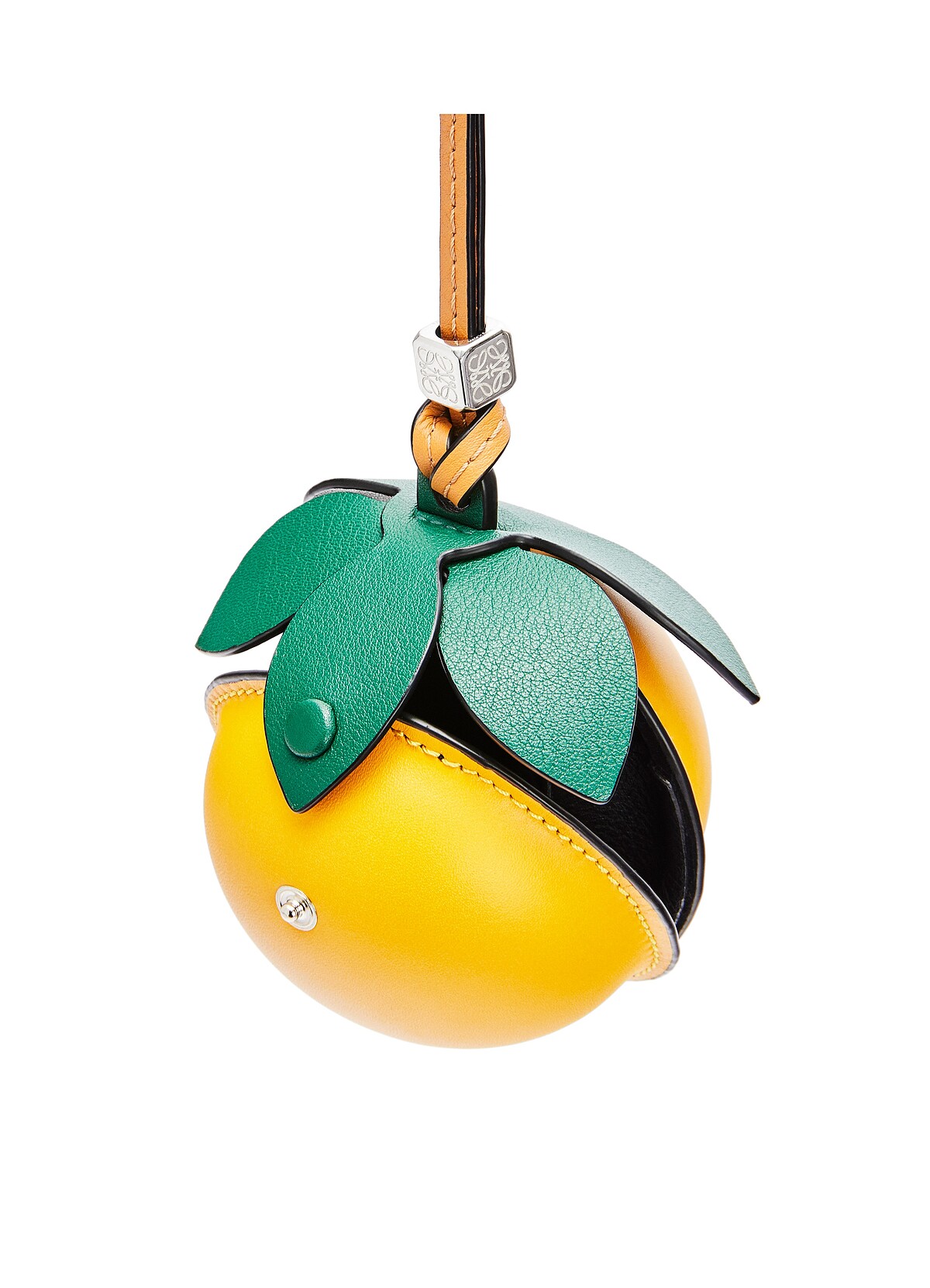 百香果造型黃色小牛皮迷你小包，NT18,000