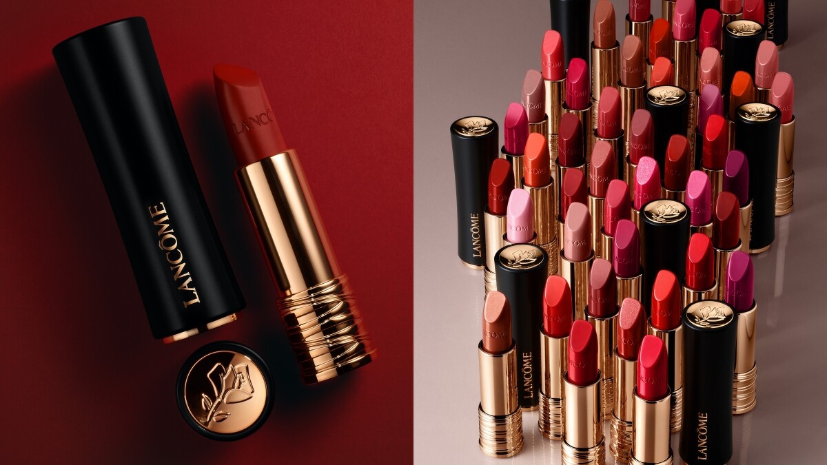 蘭蔻2022年全新升級的L'Absolu Rouge絕對完美唇膏系列絕美登場，一抹顯色18H極致潤澤。。