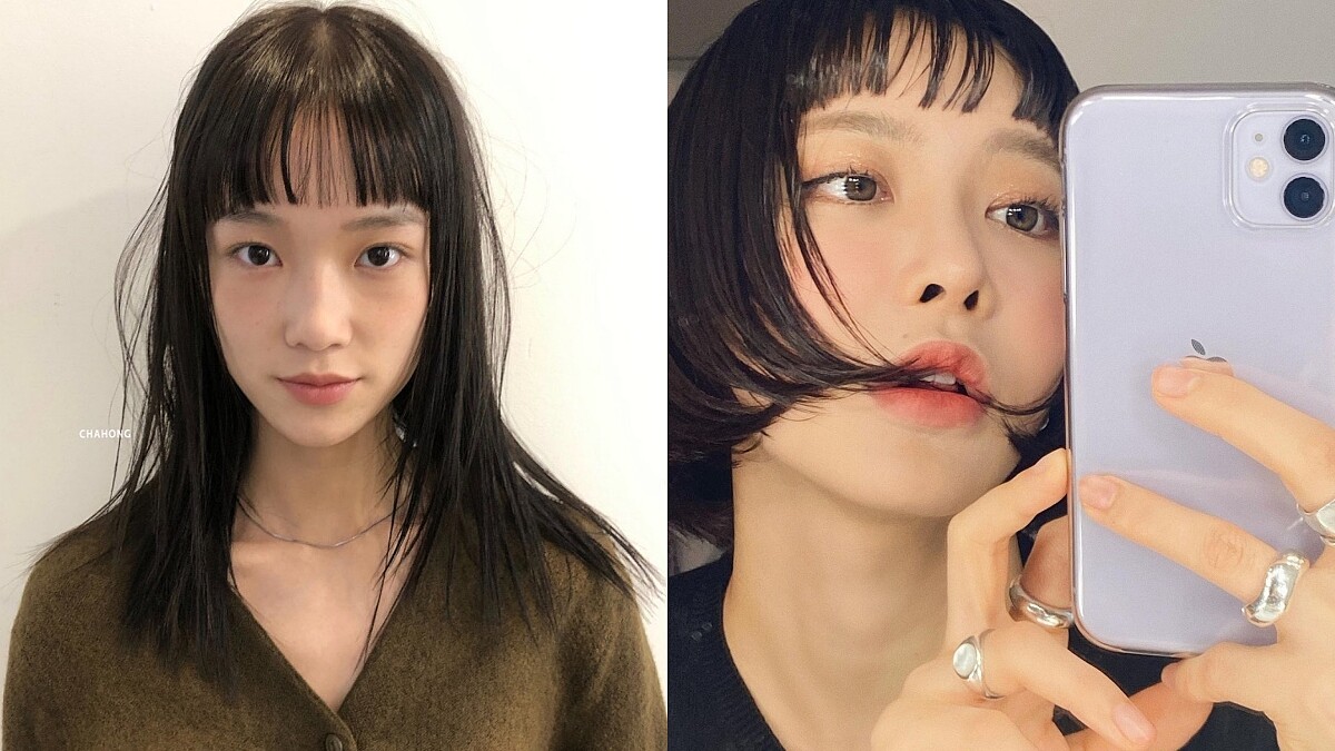 2022瀏海造型推薦：韓系復古短瀏海正流行，整齊、減齡又俏皮！