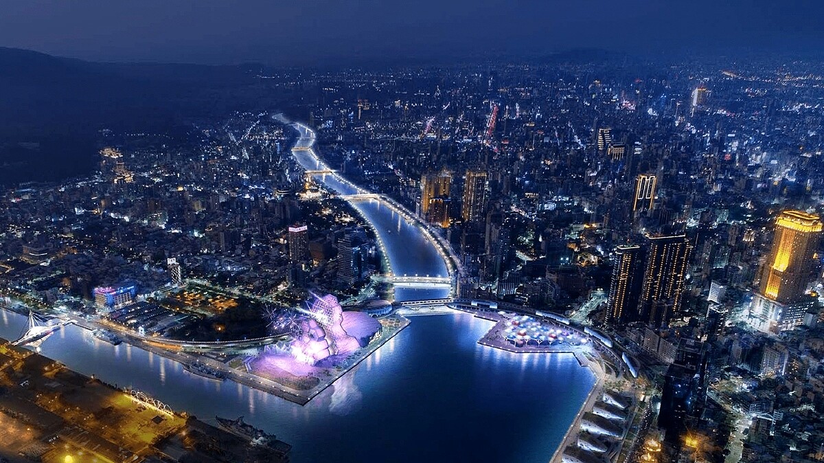 「愛河主燈」由昕諾飛Signify打造