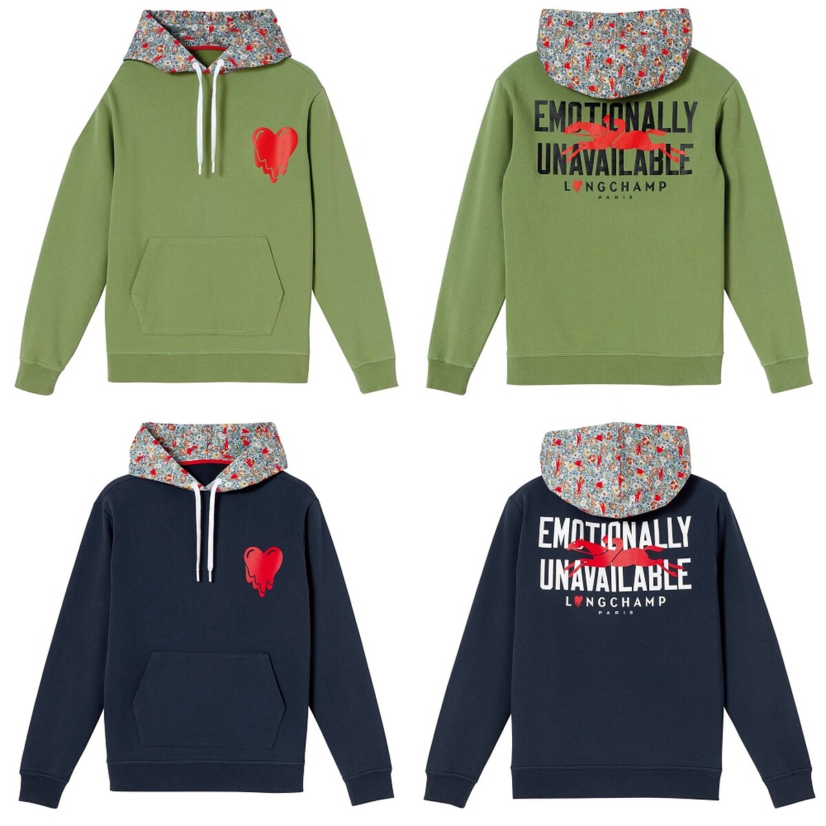 Longchamp x EU 聯名系列Logo連帽衫，售價NT$10,600