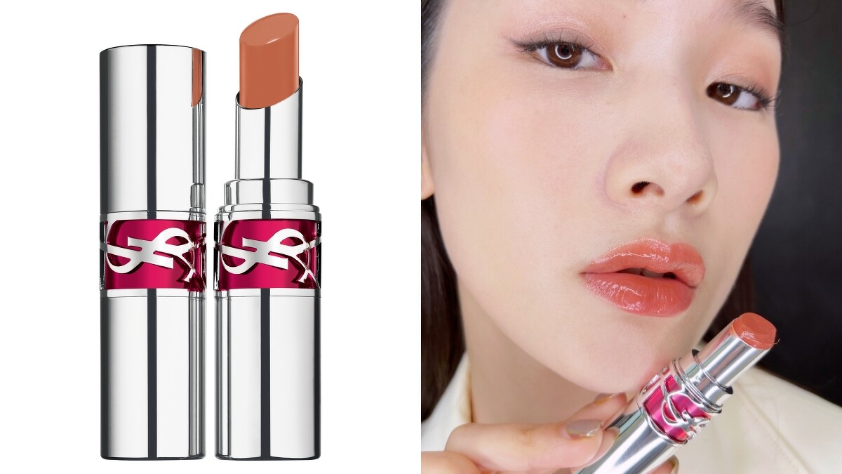 YSL情挑誘吻晶亮蜜唇膏(#4動心橙果)，NT1,380