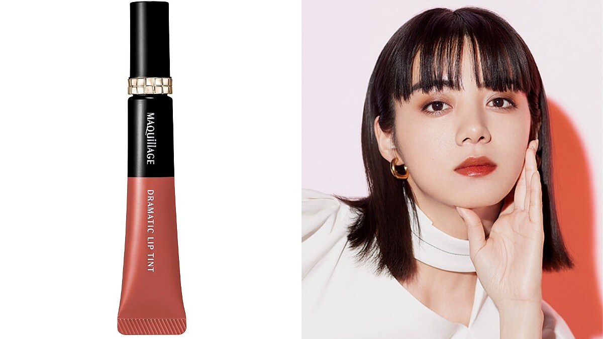 MAQuillAGE心機彩粧心機星魅柔光嫩唇釉由日本潮模池田依來沙擔任代言人。