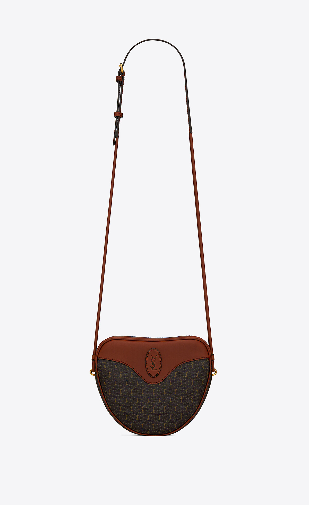 LE MONOGRAMME 經典老花塗層帆布與光滑皮革愛心型小包，NT35,800