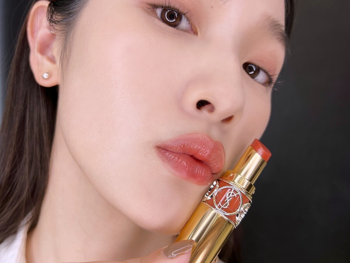 YSL情挑誘光水唇膏#151太妃牛奶實擦。