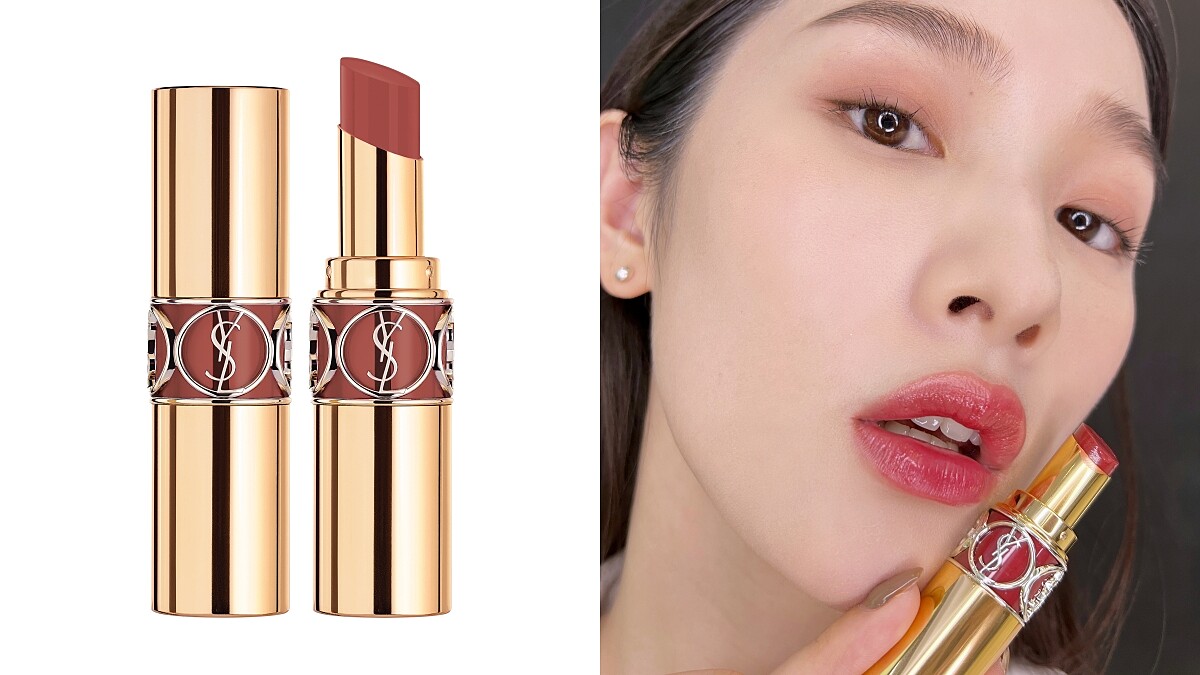 YSL情挑誘光水唇膏(#154曖昧蜜桃)，NT1,360