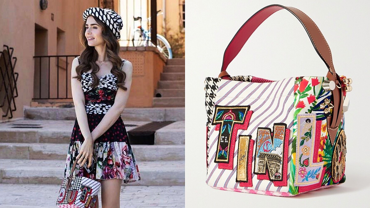 Christian Louboutin Caracaba刺繡迷你手袋，NT61,200