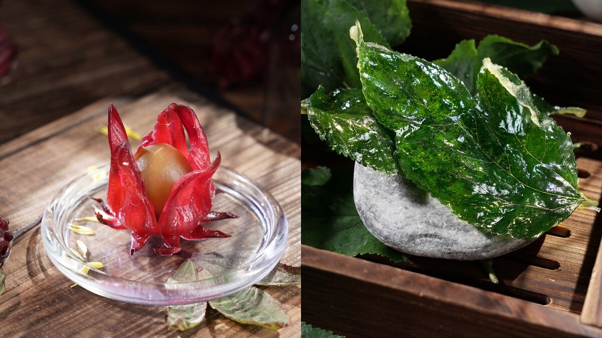 「宓妃輕脆不清翠」、「ㄧ起品滄海桑田」