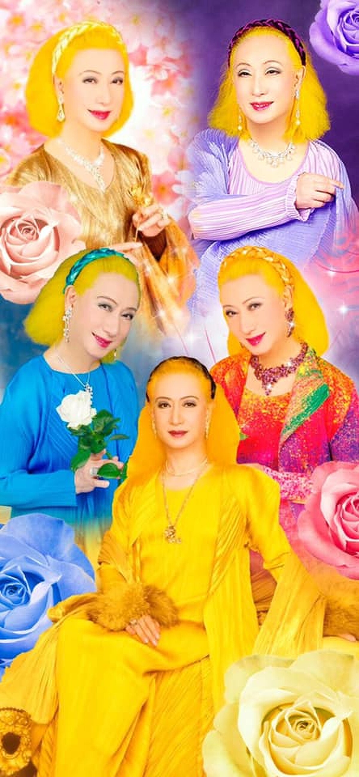 美輪明宏桌布五福臨門款 Photo/地表最強敗犬FB