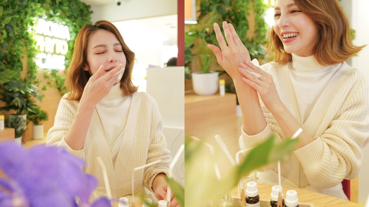 克蘭詩2022年一月推出植萃芳療精油小教室，提供嗅香體驗、精油花式用法。